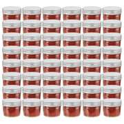 Staklenke za džem sa srebrnim poklopcima 48 kom 110 ml
