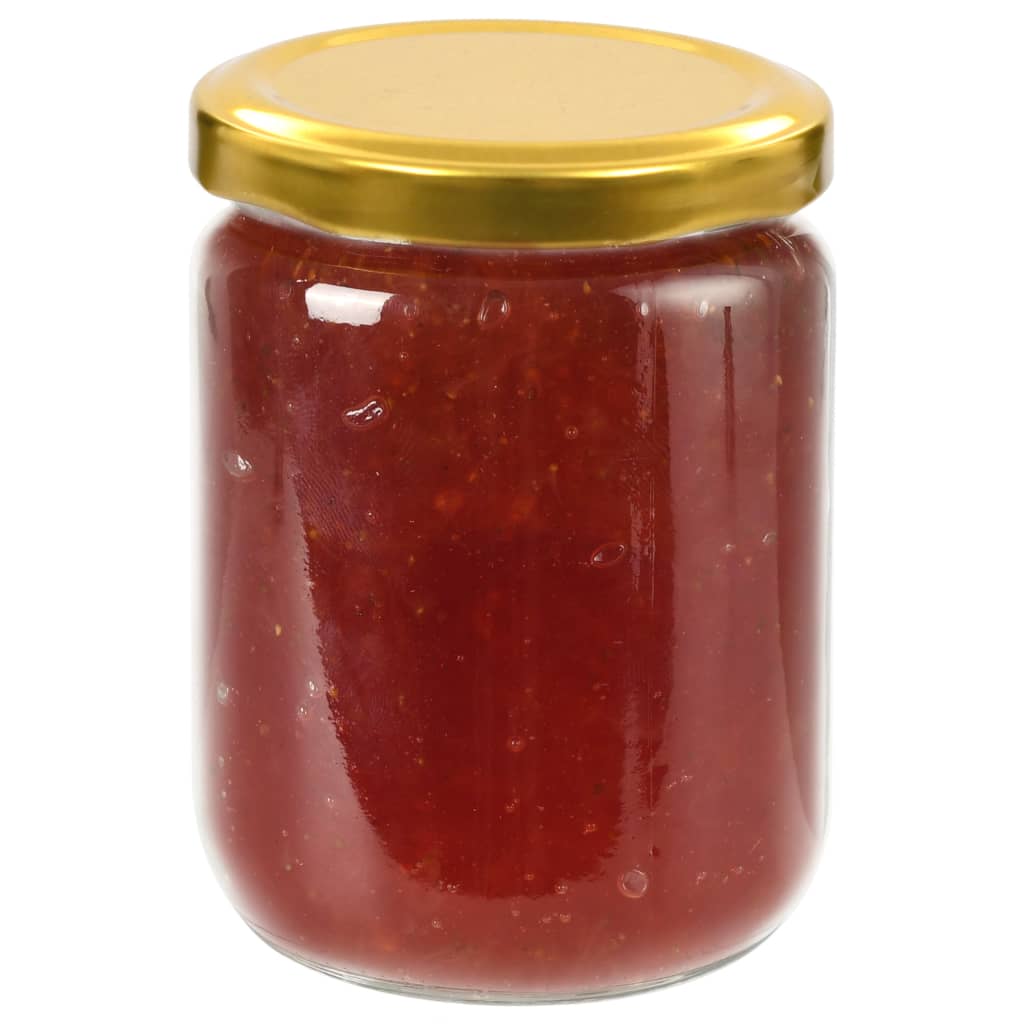 Staklenke za džem sa zlatnim poklopcima 96 kom 230 ml