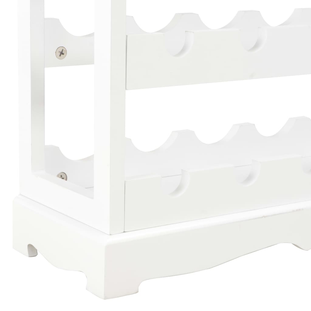 Ormarić za vino bijeli 70 x 22,5 x 70,5 cm MDF