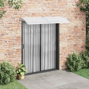 Nadstrešnica za vrata siva i prozirna 200 x 75 cm PC