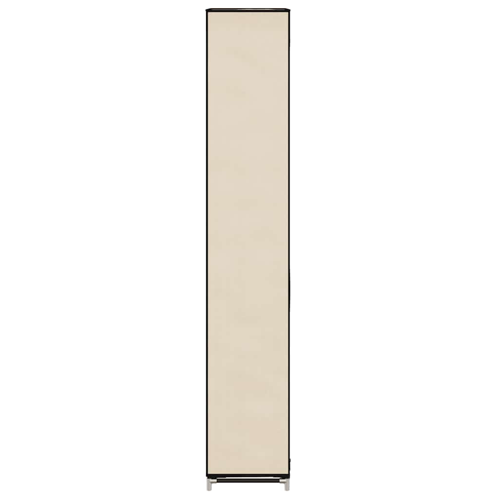 Ormarić za cipele s pokrovom od tkanine 57 x 29 x 162 cm krem