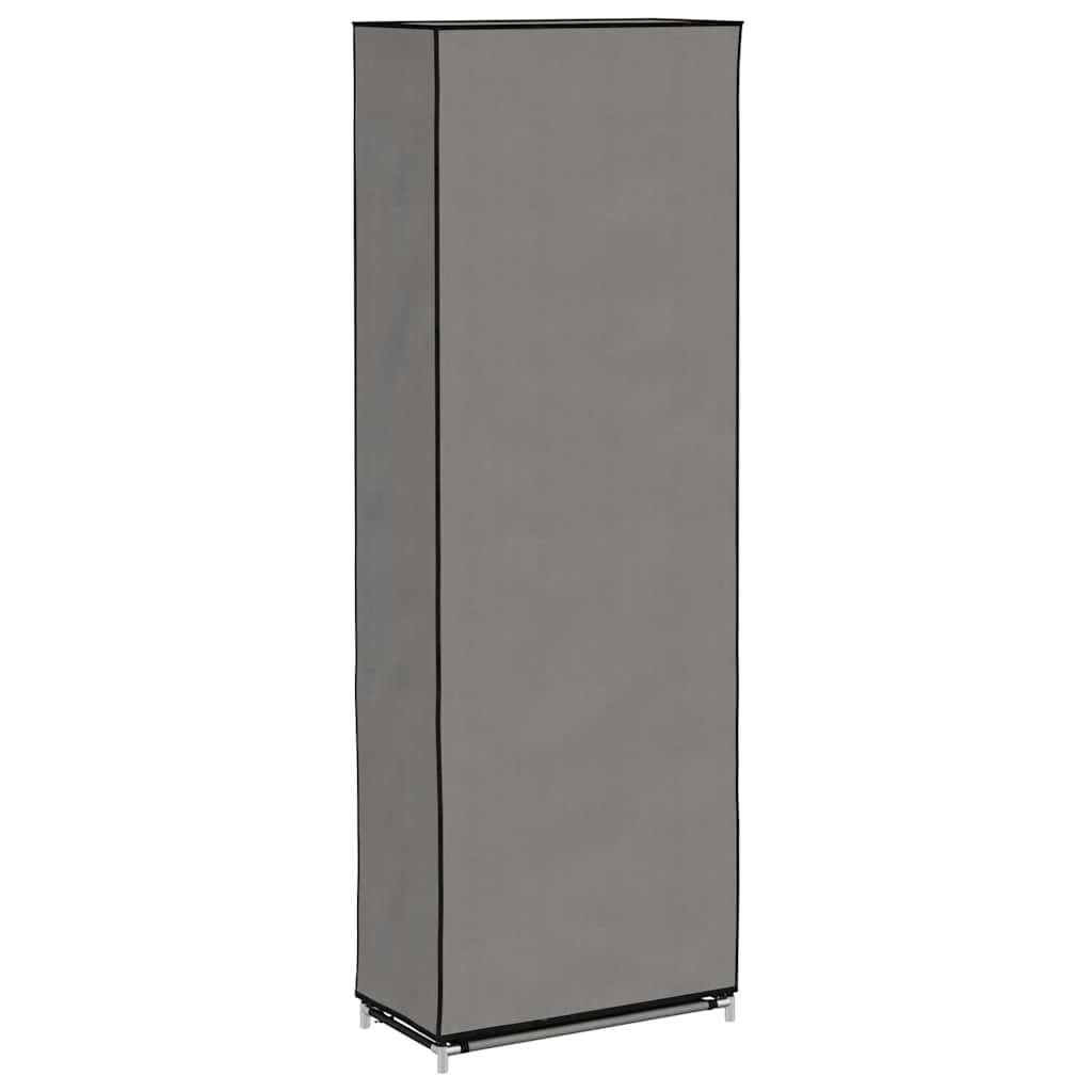 Ormarić za cipele s pokrovom od tkanine 57 x 29 x 162 cm sivi