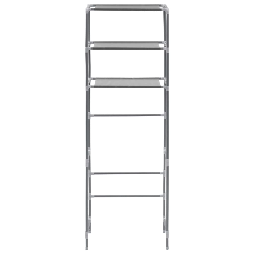 Stalak za pohranu iznad toaleta s 3 razine srebrni 53x28x169 cm