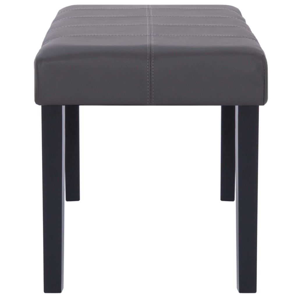 Klupa od umjetne kože 106 cm siva