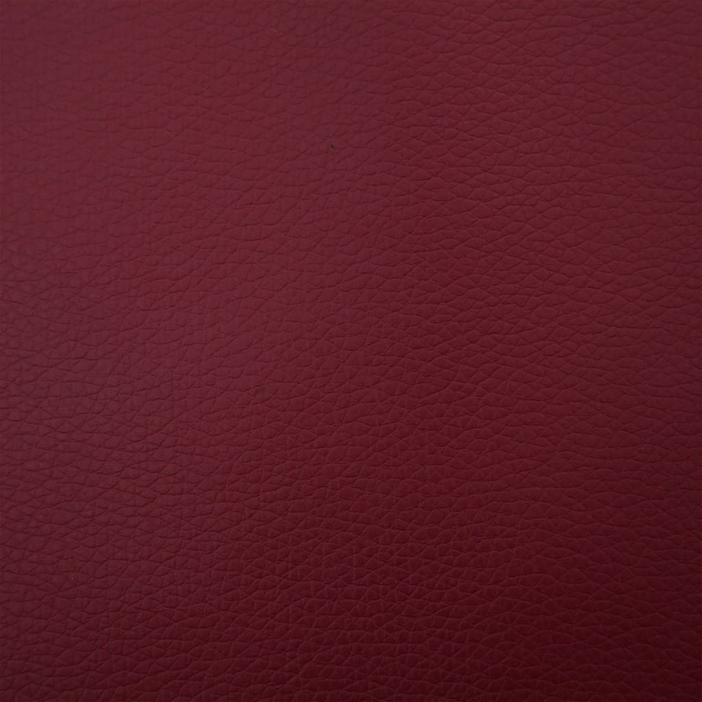 Klupa od umjetne kože 139,5 cm crvena boja vina