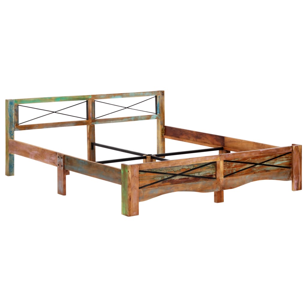 Okvir za krevet od masivnog obnovljenog drva 180 x 200 cm