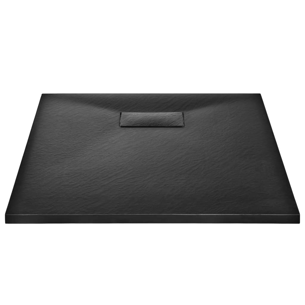 Kada za tuš SMC crna 90 x 70 cm