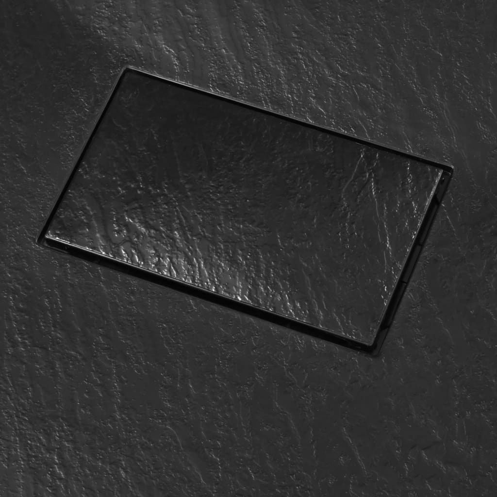 Kada za tuš SMC crna 90 x 70 cm