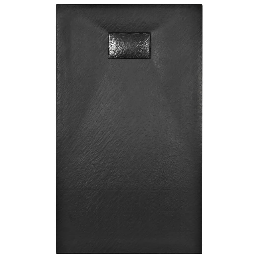 Kada za tuš SMC crna 120 x 70 cm