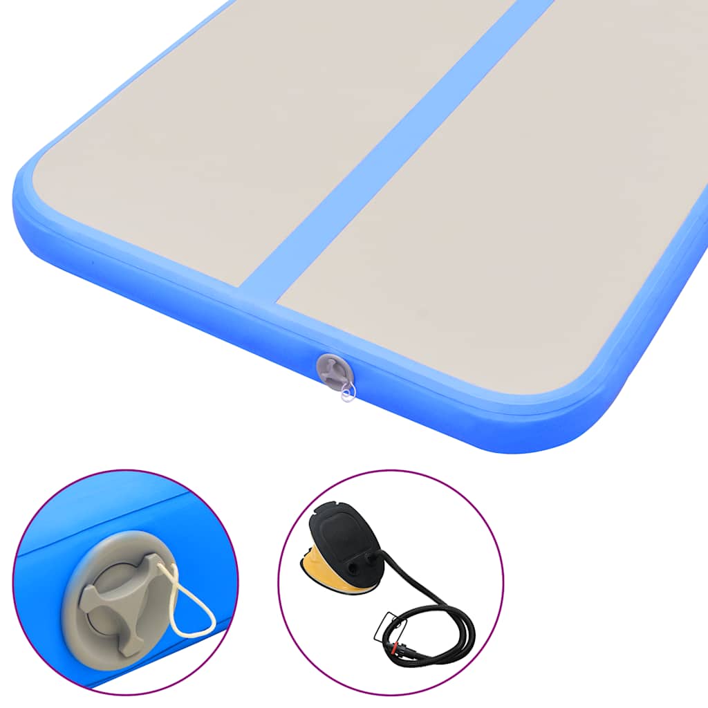 Strunjača na napuhavanje s crpkom 400 x 100 x 10 cm PVC plava