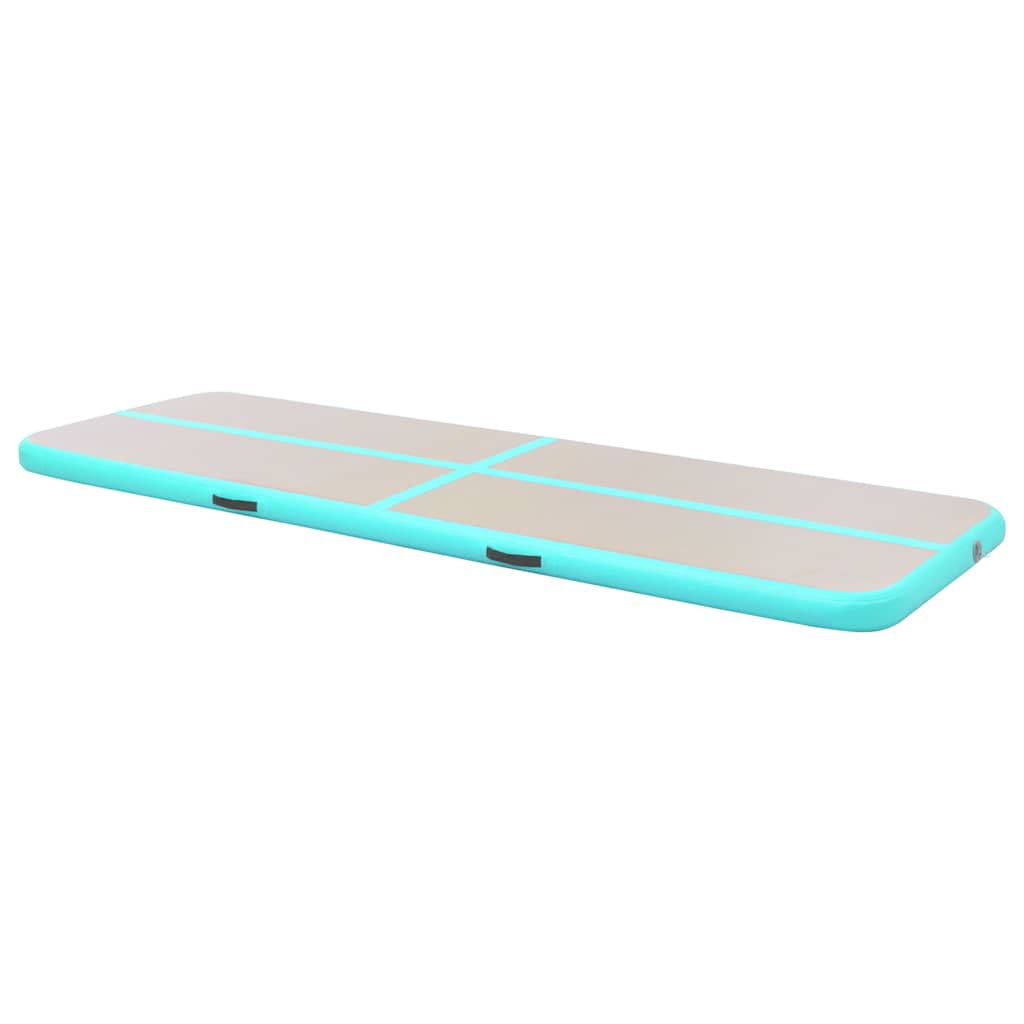 Strunjača na napuhavanje s crpkom 400 x 100 x 10 cm PVC zelena