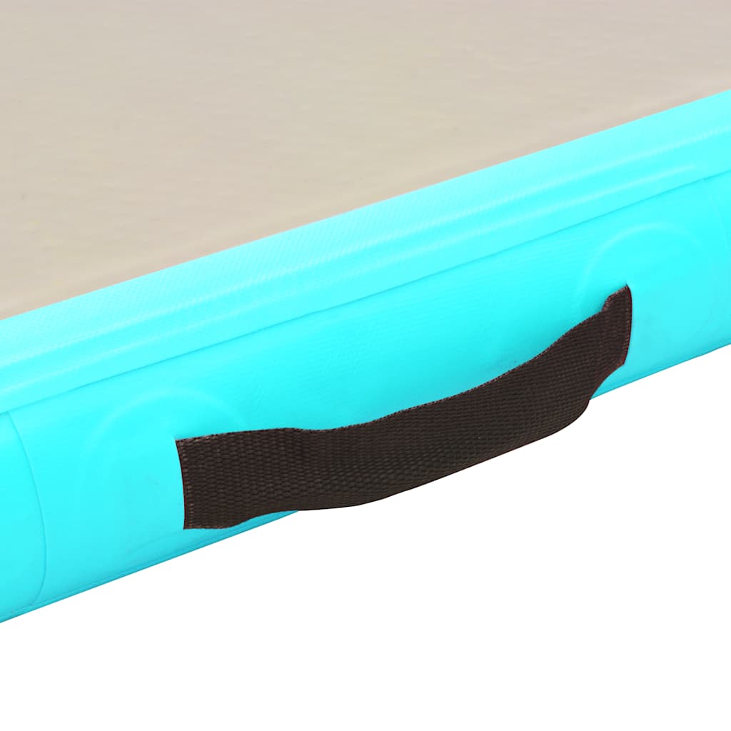 Strunjača na napuhavanje s crpkom 400 x 100 x 10 cm PVC zelena