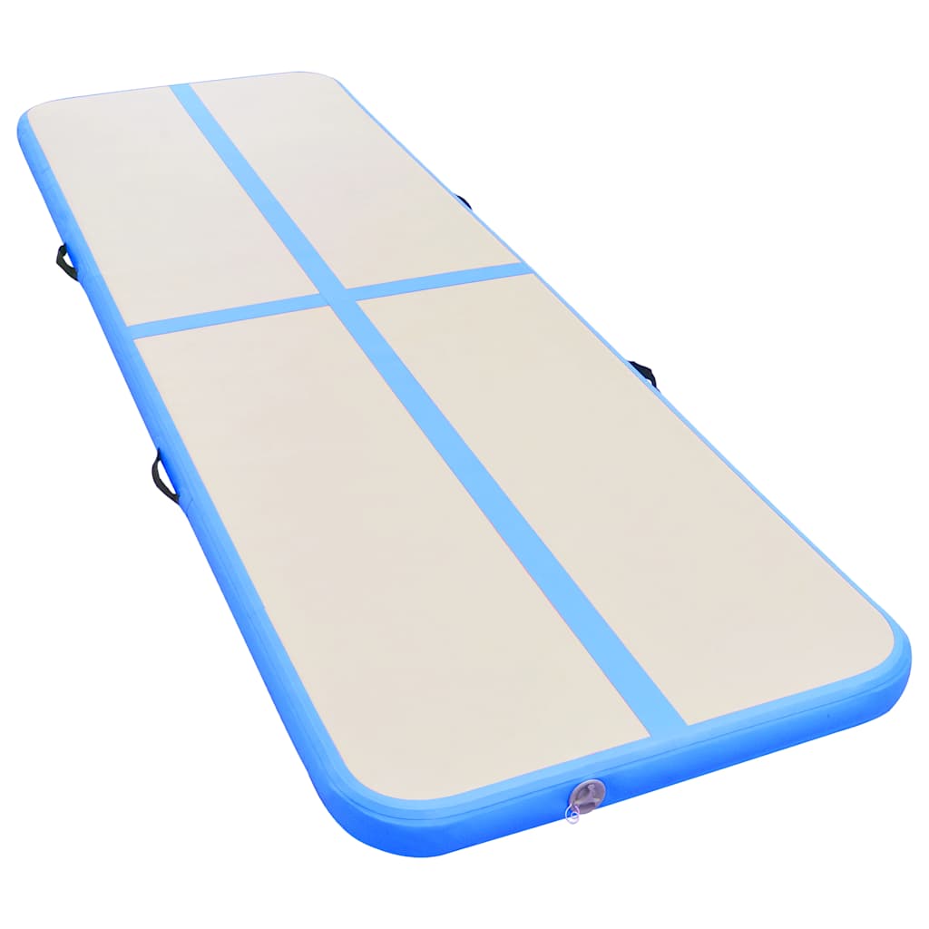 Strunjača na napuhavanje s crpkom 600 x 100 x 10 cm PVC plava