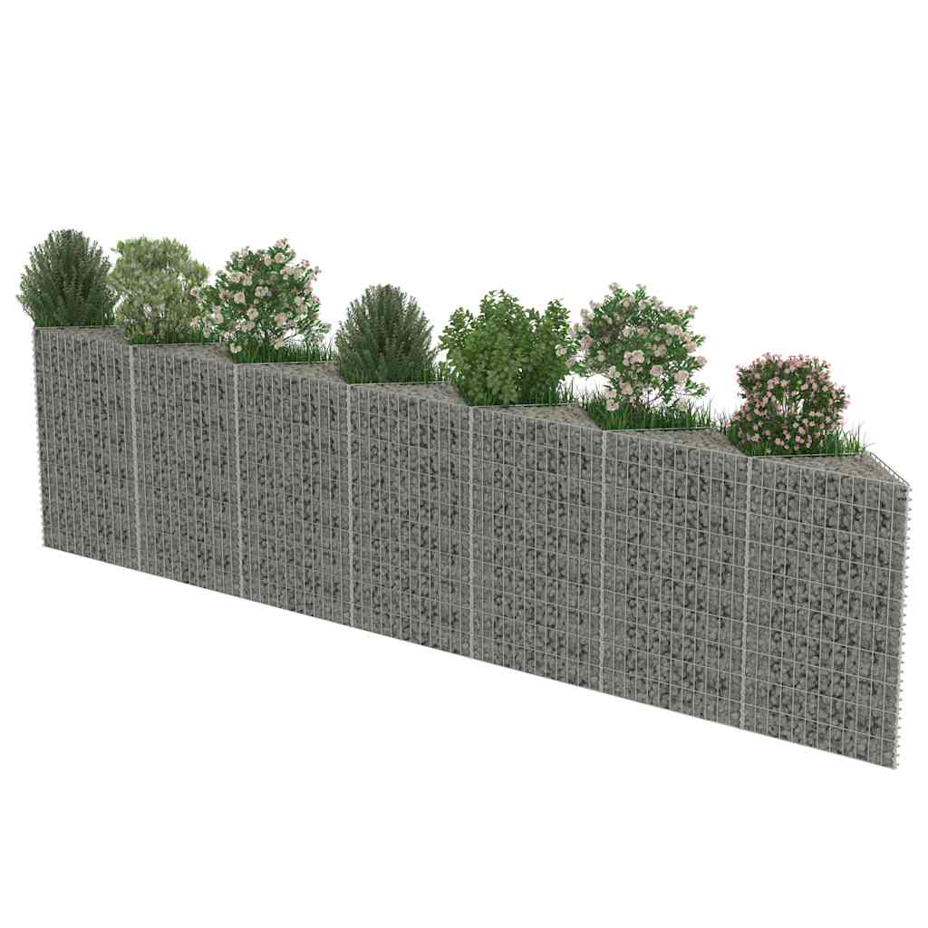 Gabionski zid od pocinčanog čelika 450 x 30 x 100 cm