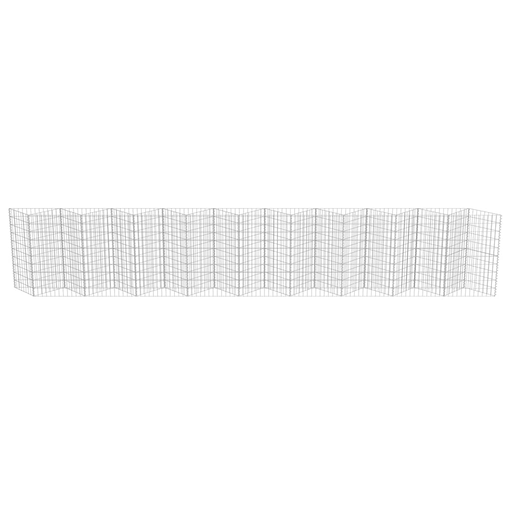 Gabionski zid od pocinčanog čelika 630 x 30 x 100 cm