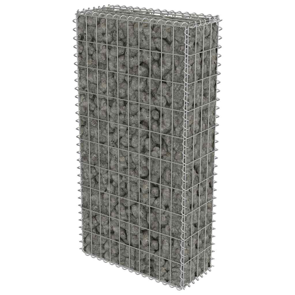 Gabionski zid s poklopcima od pocinčanog čelika 50 x 20 x 100 cm