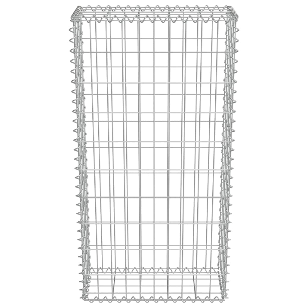 Gabionski zid s poklopcima od pocinčanog čelika 50 x 20 x 100 cm