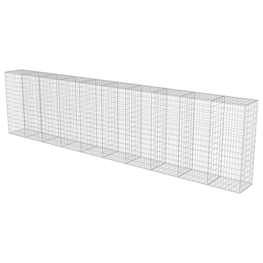 Gabionski zid s poklopcima od pocinčanog čelika 600 x 50 x 150 cm