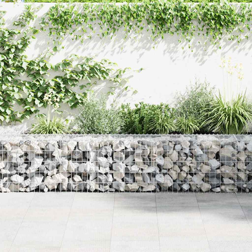 Gabionski zid s poklopcima od pocinčanog čelika 600 x 30 x 50 cm