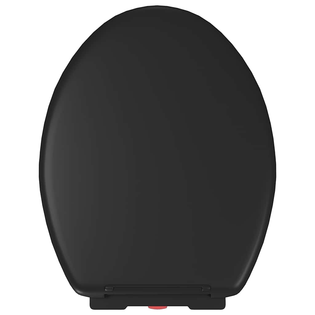 Toaletna daska s mekim zatvaranjem i brzim otpuštanjem crna