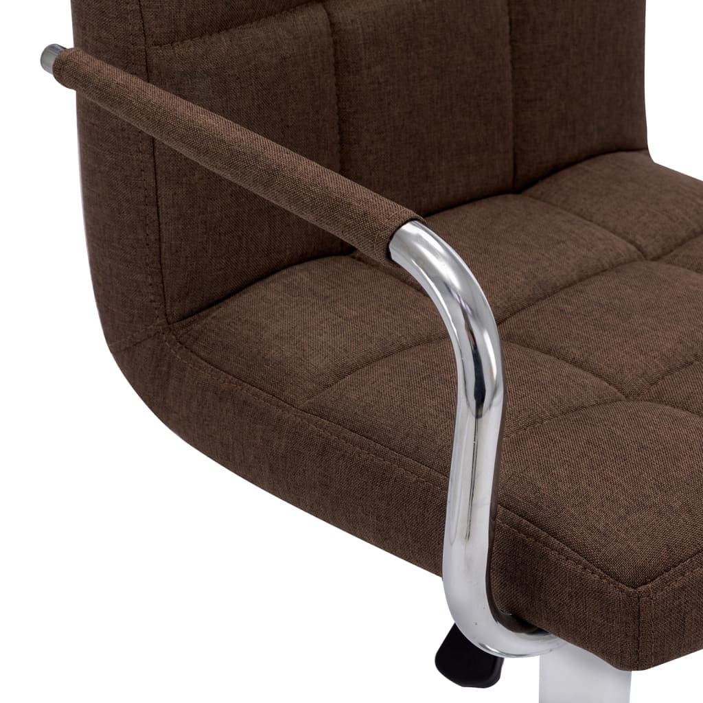Barske stolice od tkanine 2 kom smeđe