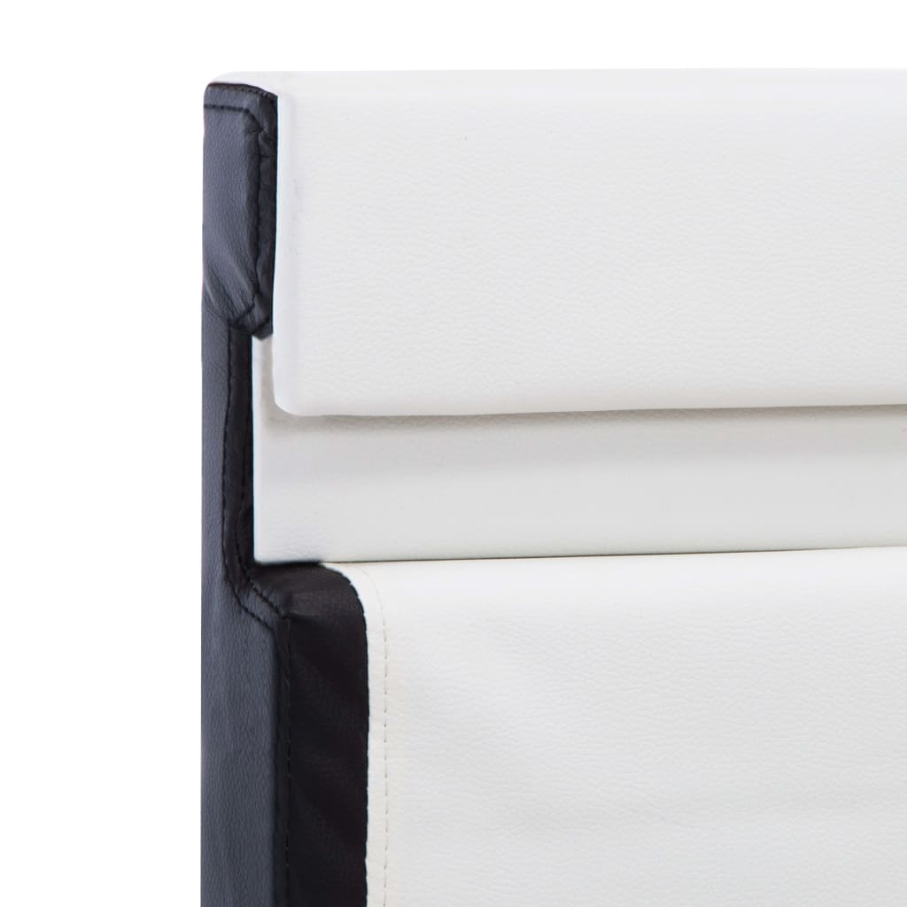 Okvir za krevet od umjetne kože LED bijeli 180 x 200 cm