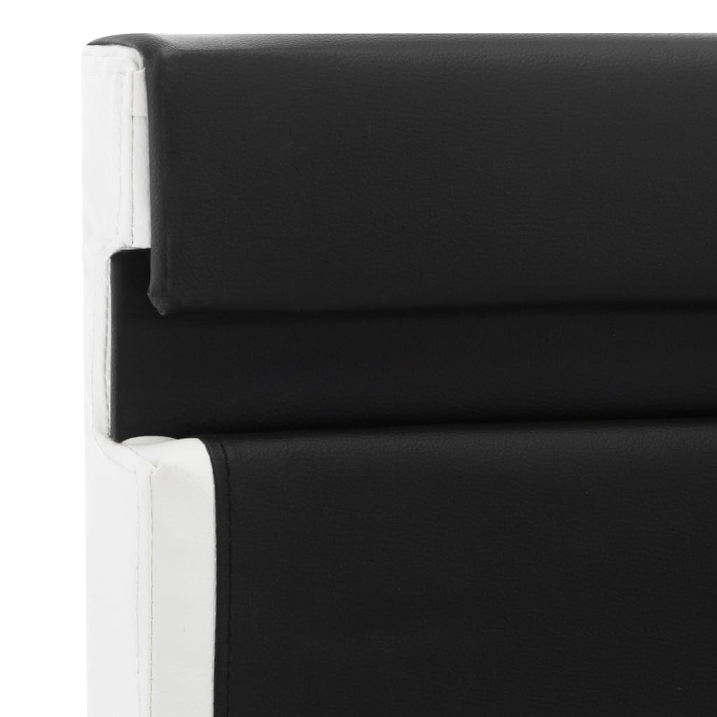 Okvir za krevet od umjetne kože s LED svjetlom crni 120x200 cm