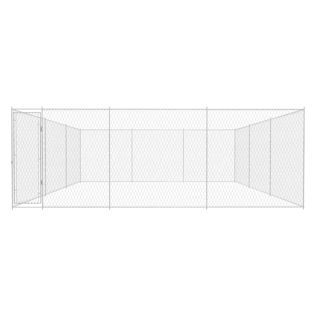 Vanjska kućica za pse od pocinčanog čelika 570x570x185 cm