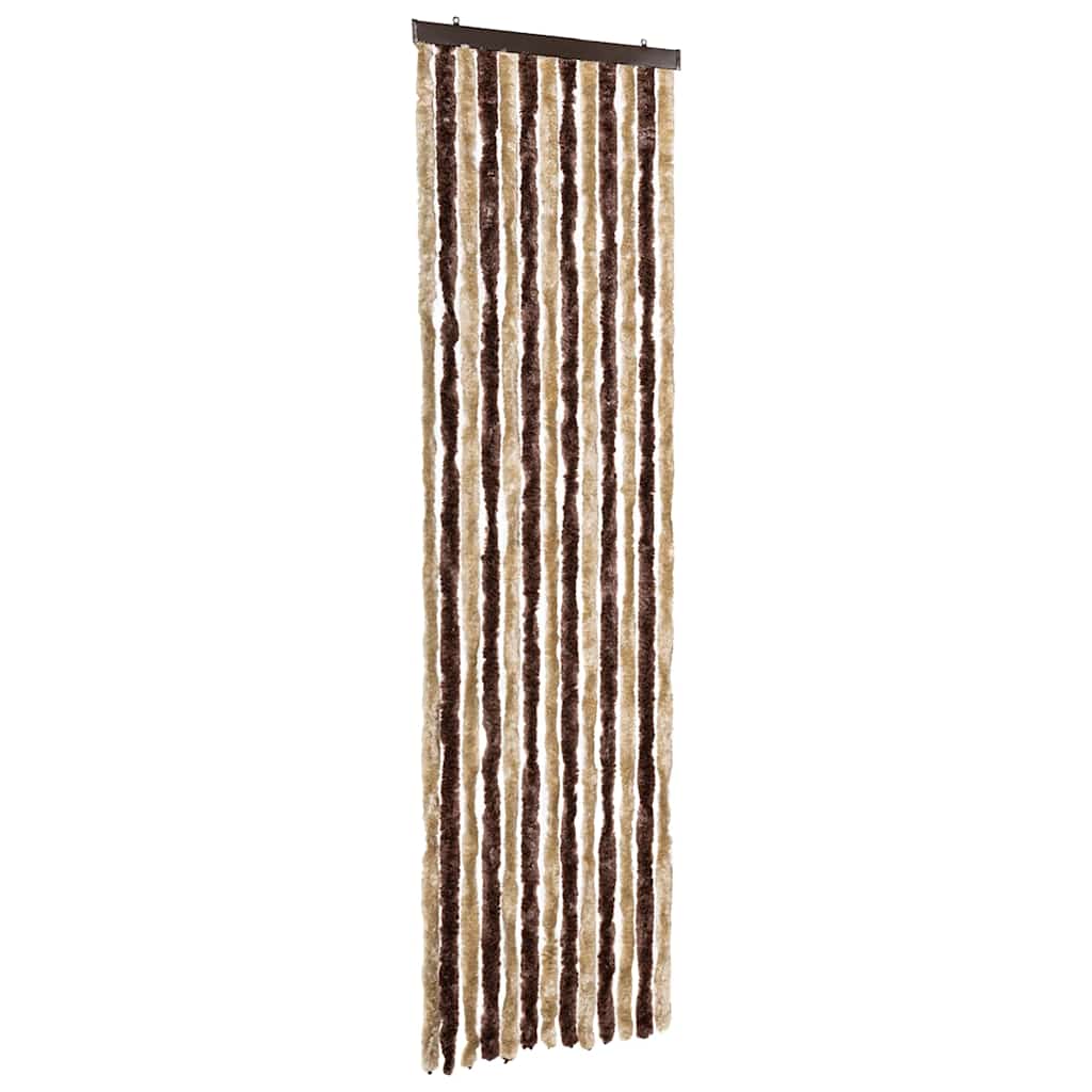 Zastor protiv insekata bež-svjetlosmeđi 56 x 185 cm šenil