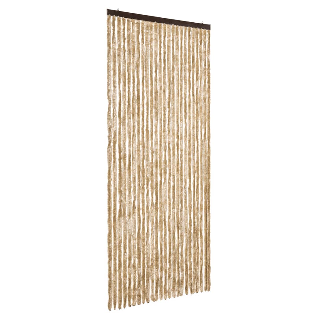 Zastor protiv insekata bež 100 x 220 cm šenil