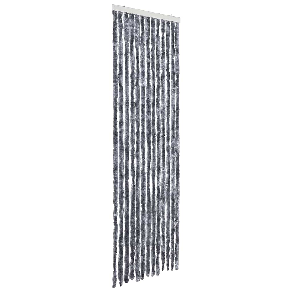 Zastor protiv insekata srebrni 56 x 185 cm šenil