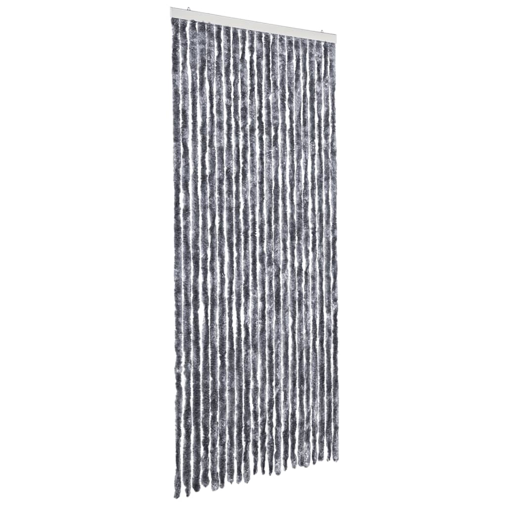 Zastor protiv insekata srebrni 90 x 220 cm šenil