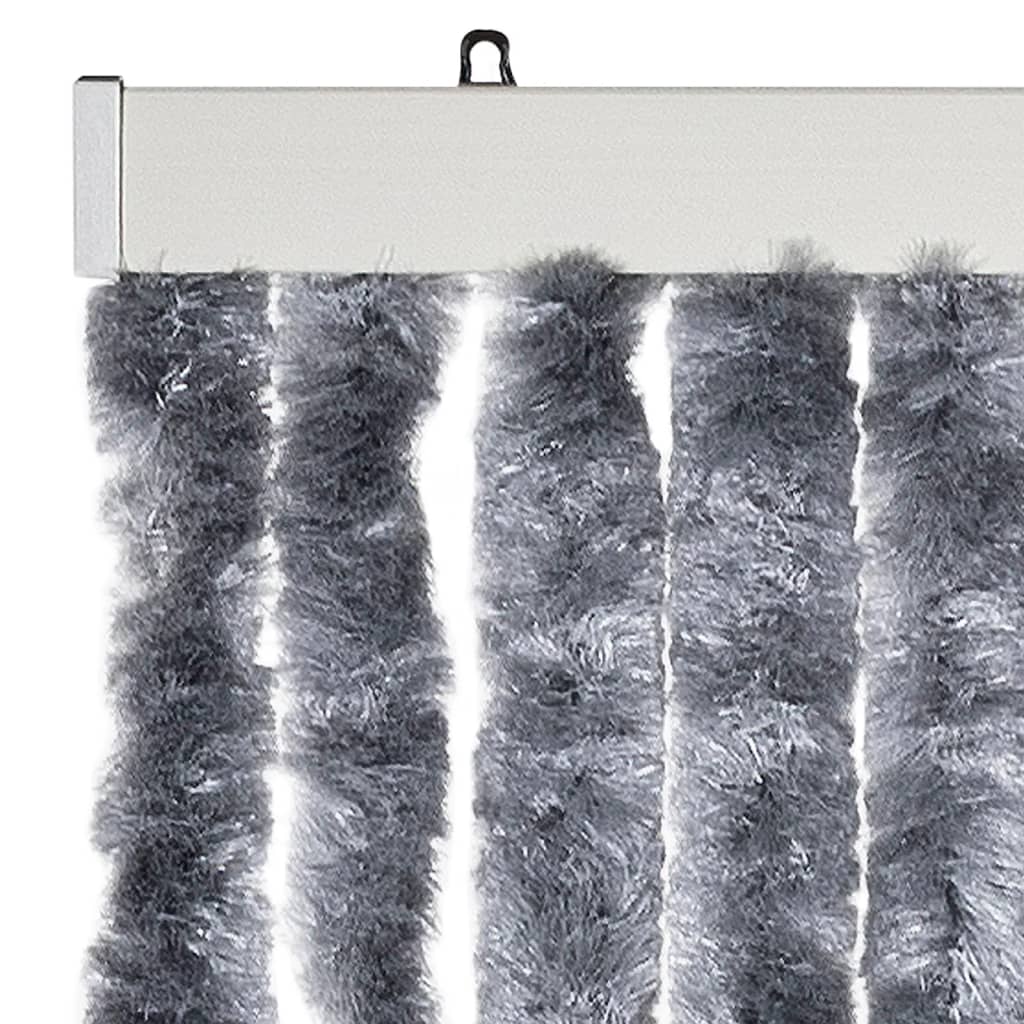 Zastor protiv insekata srebrni 90 x 220 cm šenil
