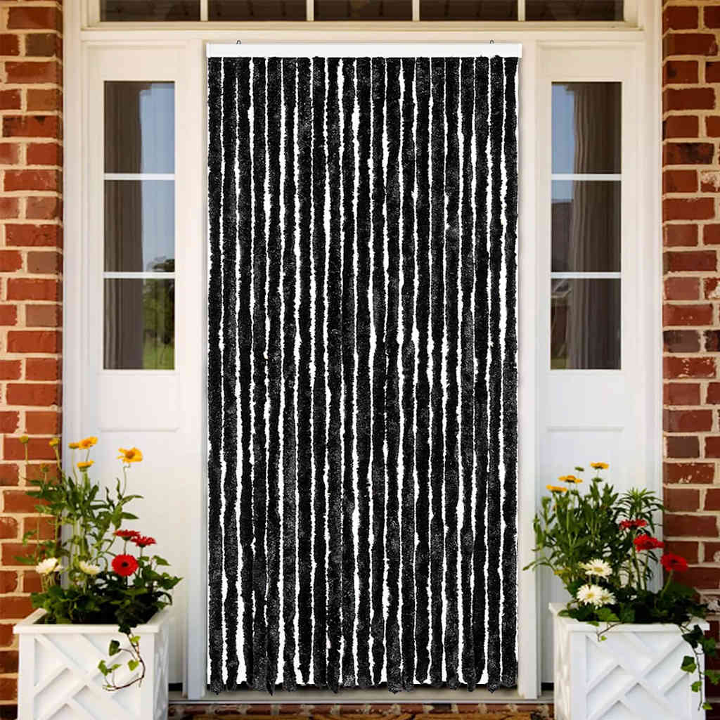 Zastor protiv insekata antracit 90 x 220 cm šenil