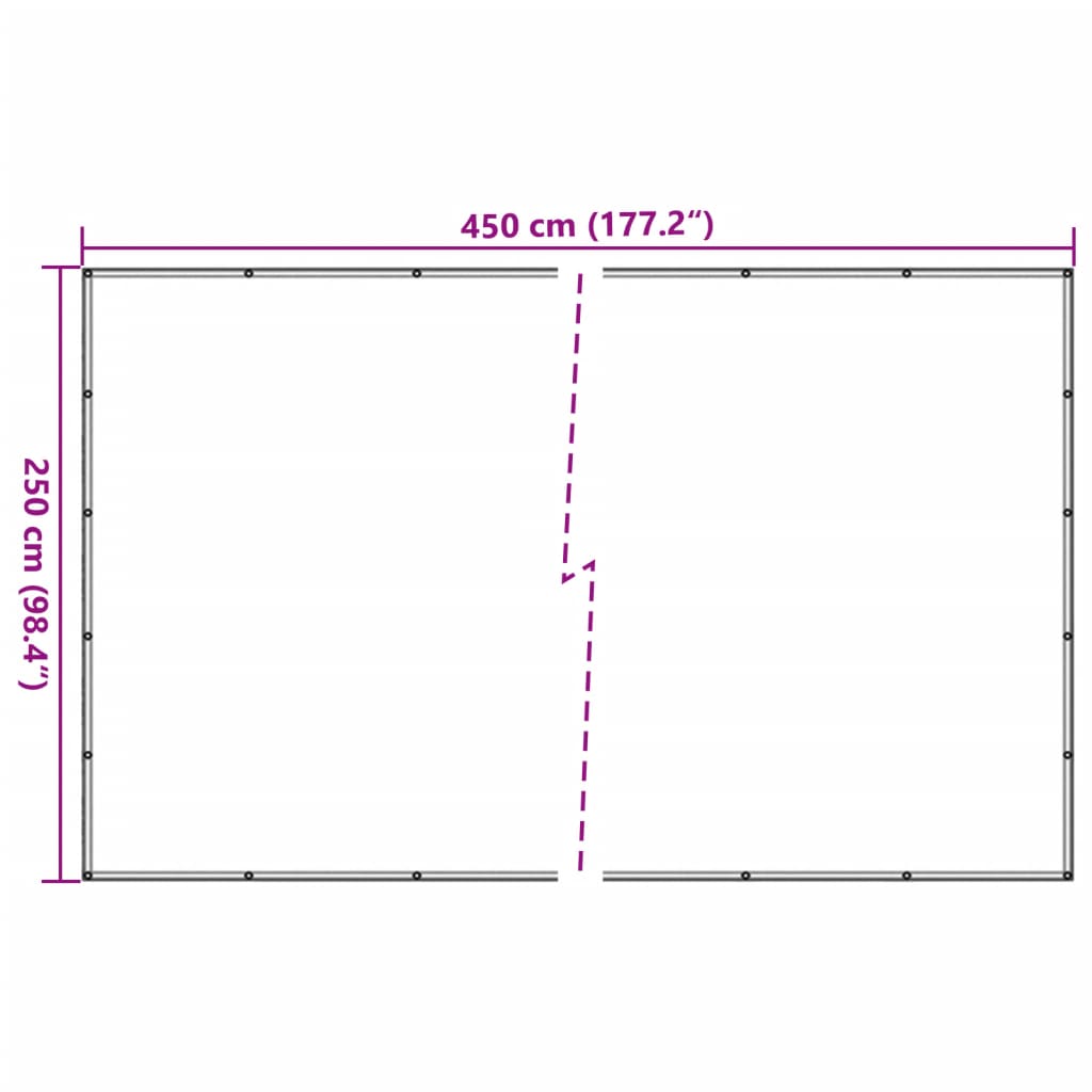 Mreža za prikolicu HDPE 2,5 x 4,5 m crna