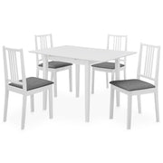 5-dijelni blagovaonski set od MDF-a bijeli