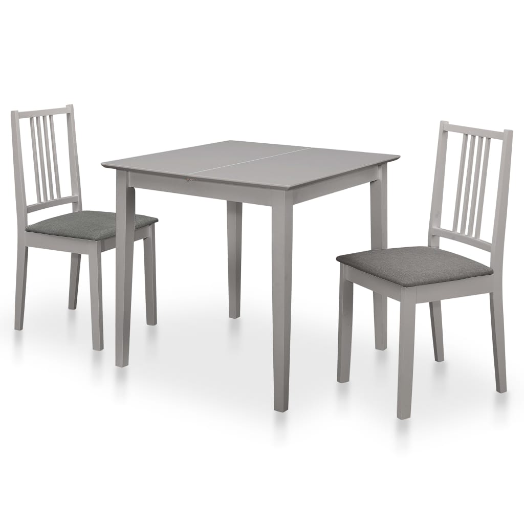 3-dijelni blagovaonski set od MDF-a sivi