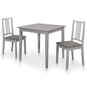 3-dijelni blagovaonski set od MDF-a sivi