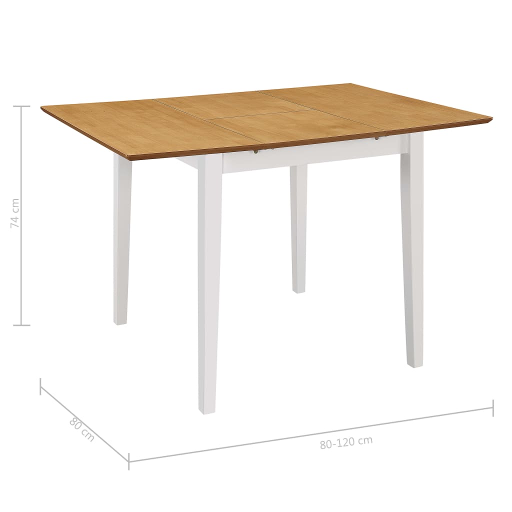 276408  3 Piece Dining Set MDF White (247625+247634)