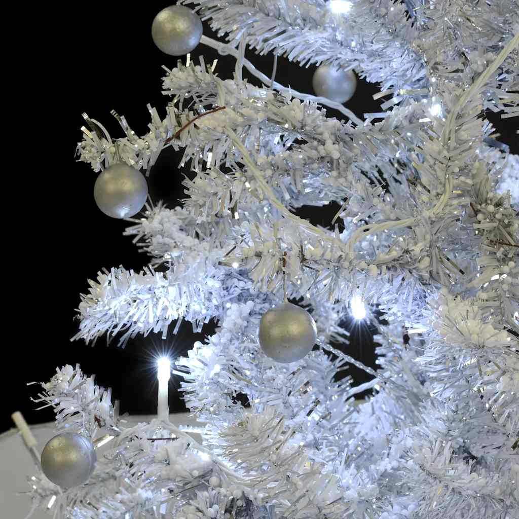 Božićno drvce koje sniježi sa stalkom bijelo 75 cm