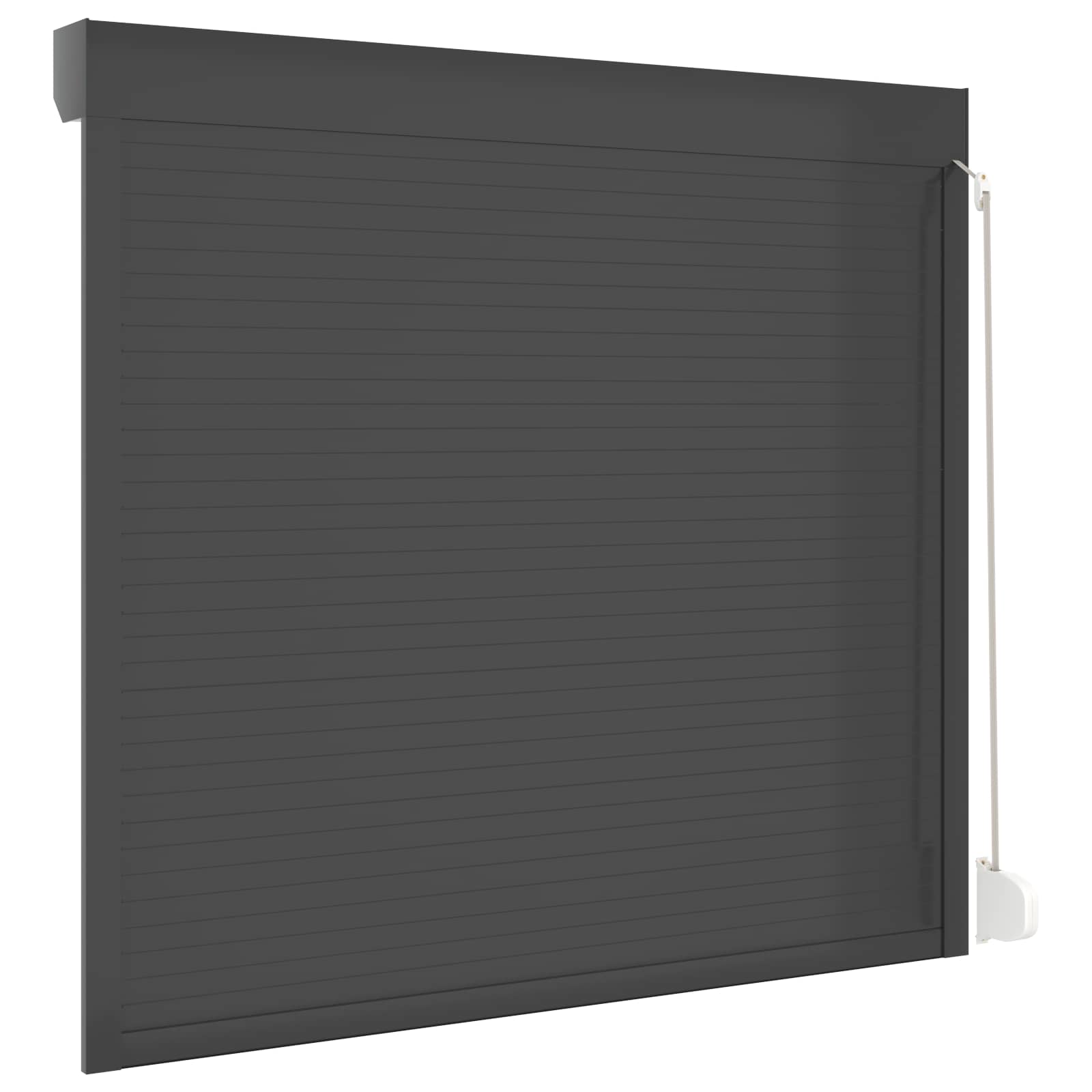 Roletna Antracit 160 x 150 cm Aluminij i poliuretan