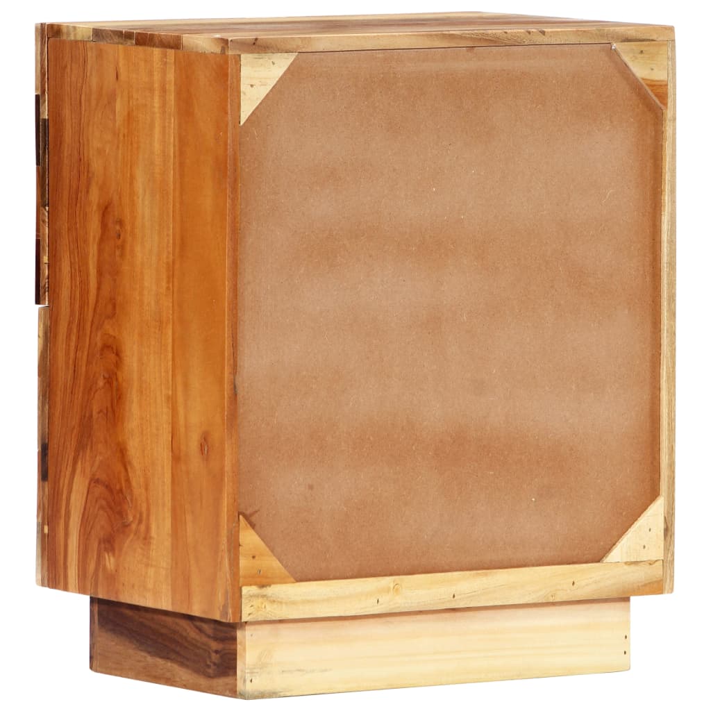 Noćni ormarić 40 x 30 x 50 cm od masivnog obnovljenog drva