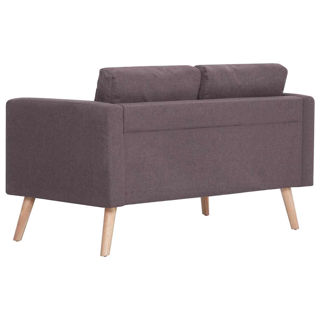 2-dijelni set sofa od tkanine bež