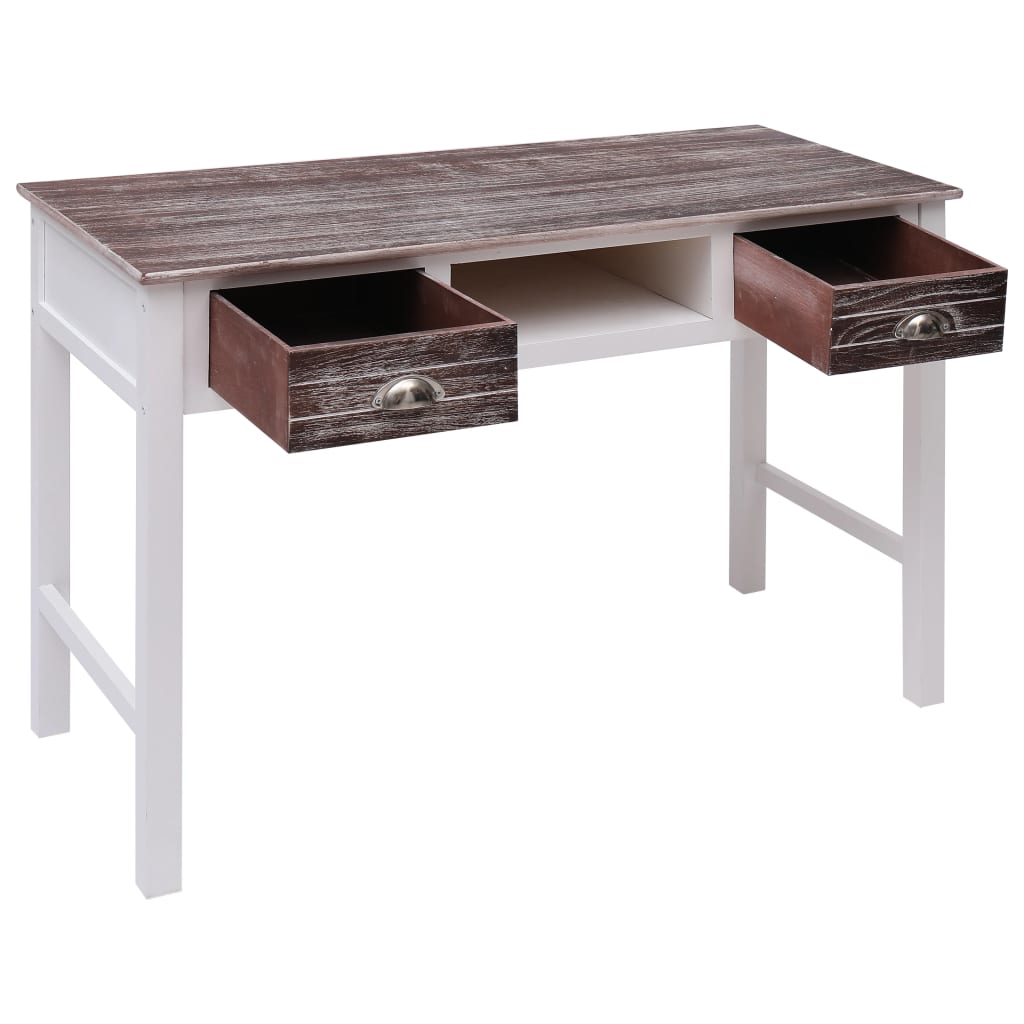 Pisaći stol smeđi 110 x 45 x 76 cm drveni