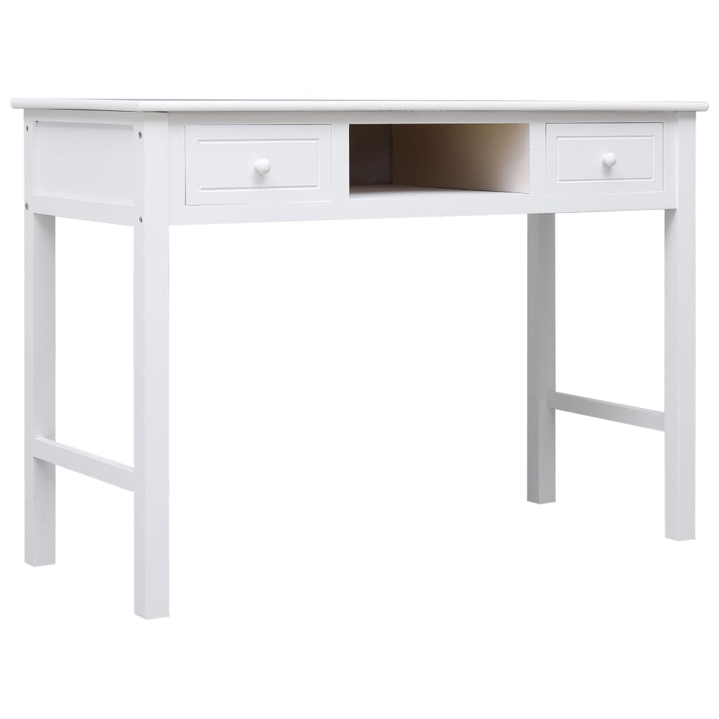 Pisaći stol bijeli 110 x 45 x 76 cm drveni