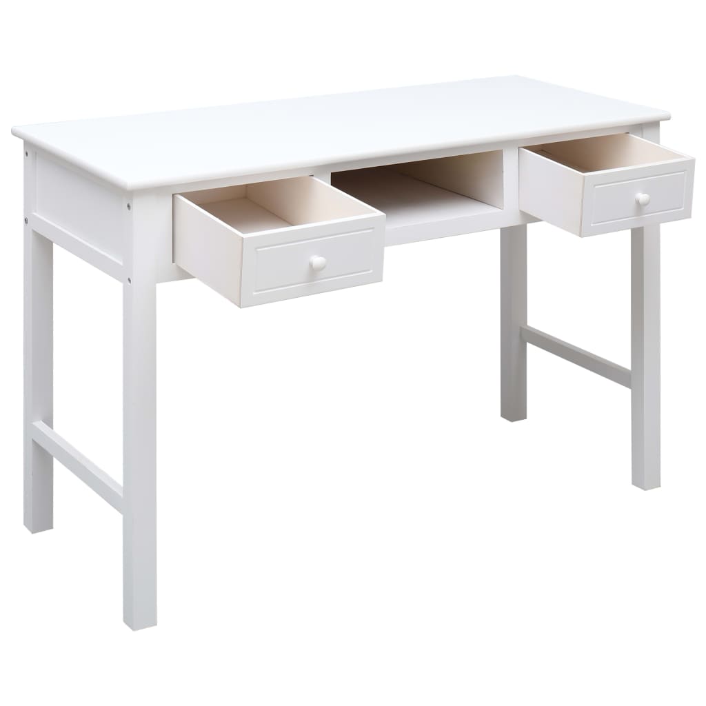 Pisaći stol bijeli 110 x 45 x 76 cm drveni