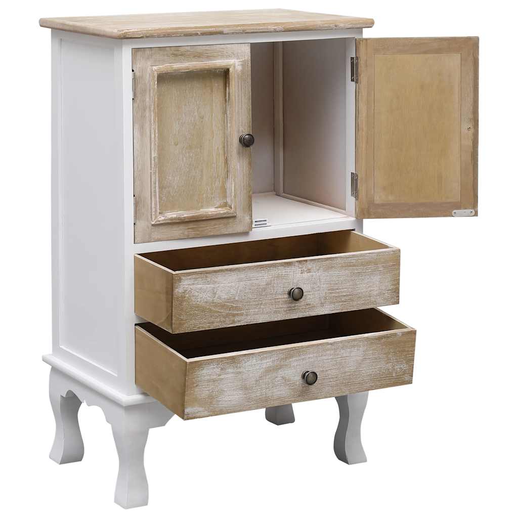 Ladičar bijeli 50 x 30 x 80 cm drveni