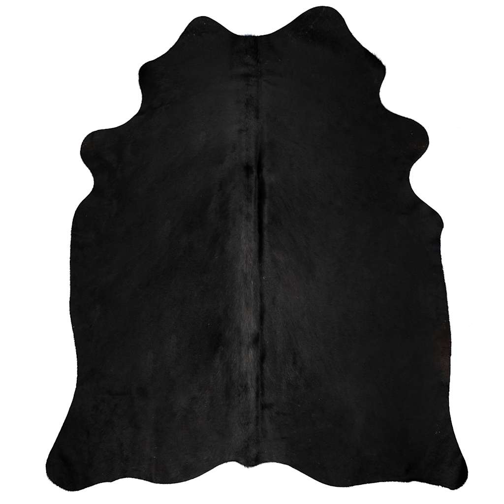 Tepih od prave kravlje kože 150 x 170 cm crni