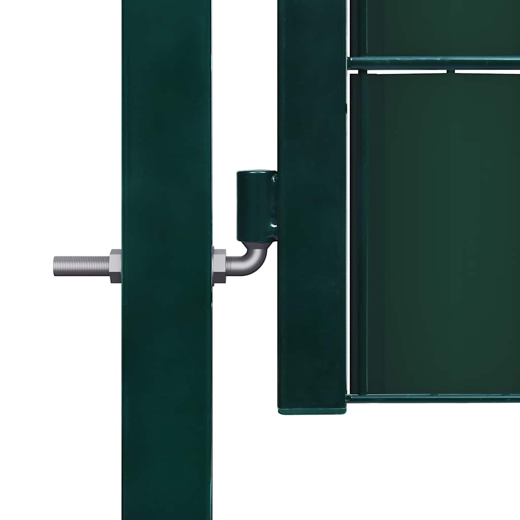 Vrata za ogradu PVC i čelik 100x81 cm Zelena