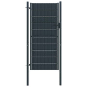 Vrata za ogradu PVC i čelik 100x164 cm antracit boje